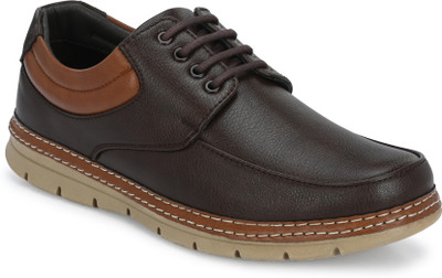 EEGO ITALY Stylish Athleisure Shoes Casuals For Men(Brown , 7)
