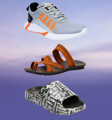 Orvax Walking Shoes For Men(Grey , 7)