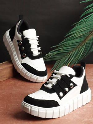 Ifah Korean Looking So Georgie's Woman & Girls Shoes Sneakers For Women Sneakers Sneakers For Women(Black , 5)