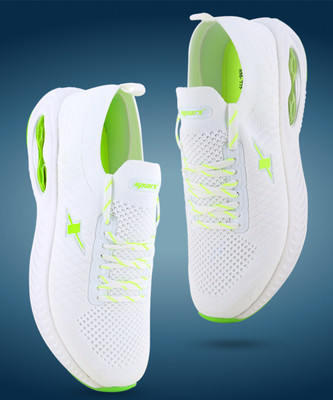 Sparx SM 775 Running Shoes For Men(White, Green , 9)