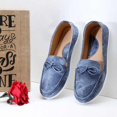 TWO SOFT Women Winter Stylish Comfortable Bellies for Women & Girl Loafers For Women(Blue , 4)