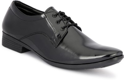 Lyo Eager Formals Lace Up For Men(Black, Brown , 8)