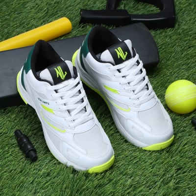 NEW LIMITS New Limits IPL Cricket Shoes For Men(White, Green)