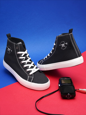 FLYING MACHINE JEREL 3.0 High Tops For Men(Black , 9)