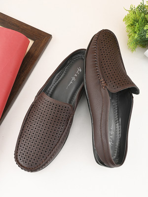 Mast & Harbour Loafers For Men(Brown , 8)