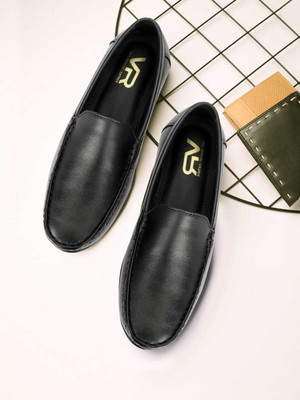 Regosole Genune Leather Loafers Shoes for Men| Casual Shoes | Loafers Loafers For Men(Black , 9)