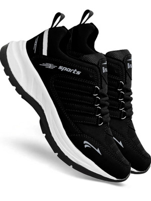 BRUTON Lite Sports Shoes Running Shoes For Men(Black , 6)