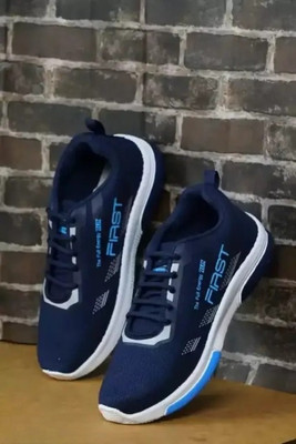 BOKZZON Stylish running shoes for men – trendy gym shoes for men workout Running Shoes For Men(Navy , 6)