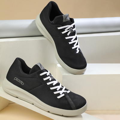Plaeto Ace Multiplay Sneakers | Comfortable Lightweight Shoes with Breathable Mesh Sneakers For Men(Black , 10)