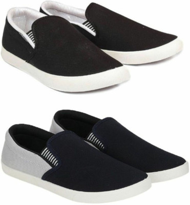 WELDONE 2 Pair Combo Trendy & Stylish Loafers For Men(Multicolor , 8)