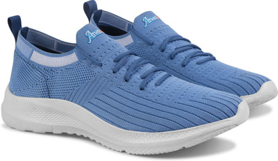 Athree Walking Shoes with lace Walking Shoes For Men(Blue , 7)