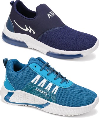 World Wear Footwear Faboulous Collection of Trendy & Stylish Sport Sneakers Shoes Walking Shoes For Men(Blue, Navy)