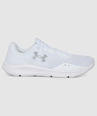 UNDER ARMOUR UA Charged Pursuit 3 Running Shoes For Men(White , 10)