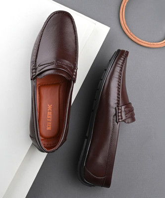 KILLER KL8051 Lightweight Comfort Extra Soft Summer Trendy Premium Stylish Loafers For Men(Brown , 8)