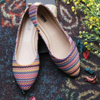 Tryfeet Kniitted Colorful Versatile Ballerinas Bellies For Women(Multicolor , 5)