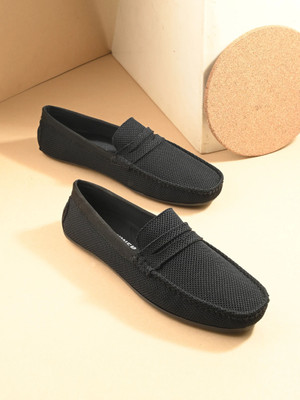 Server Summer Comfortable Outdoor Lightweight | Chunky Classic Breathable Stylish Loafers For Men(Black , 6)