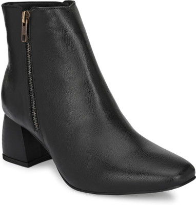El Paso EPW9400 Lightweight Comfort Summer Trendy Premium Stylish Boots For Women(Black , 8)