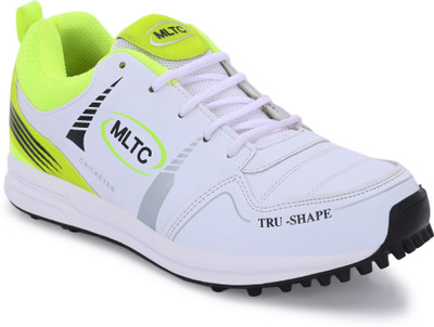 MLTC Breathable|Comfortable|Sports Shoe|Running Shoes| Cricket Shoes For Men(Green, White , 6)
