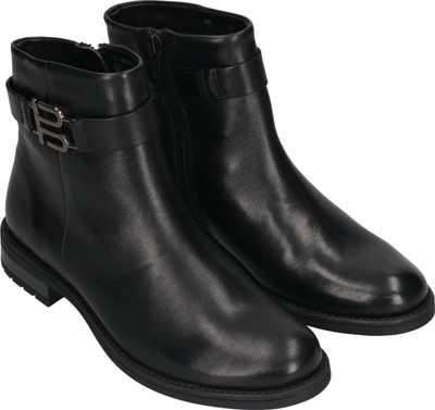 bagatt BAGATT Cognac Premium Leather Ankle Boots Boots For Women(Black , 3)
