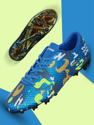 VECTOR X Elite 3D Texture TPU Fusing Upper with Electroplating TPU Sole Football Shoes For Men(Blue , 5)