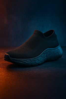 Kraasa Rider 83 Sports Shoes, Casual Running Shoes Walking Shoes For Men(Black , 9)