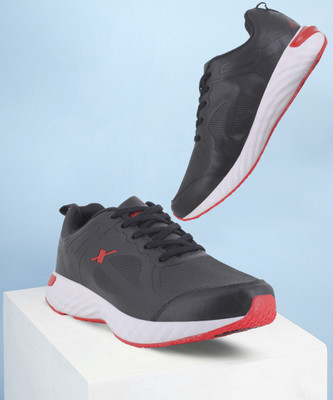 Sparx SM 735 Running Shoes For Men(Black, Red , 9)