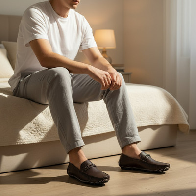 Hilux Hilux Trendy Loafers For Men Loafers For Men(Brown, Camel , 6)