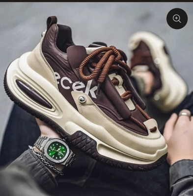 Mayank SH Men's Chunky Sneaker Casual Sport Shoe With Thick Sole Walking Shoes For Men Sneakers For Men(Brown , 10)