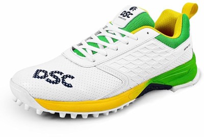 DSC JAFFA GT Cricket Shoes For Men(Yellow, Green , 5)