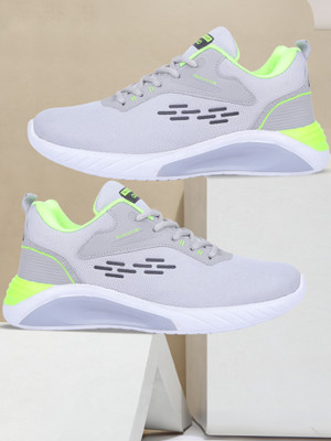 asian Express-08 Grey Sports,Walking,Running,Gym Walking Shoes For Men(Grey, Green , 7)