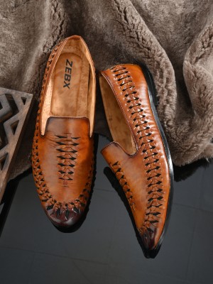 ZebX Zebx Rich Look Peshawari For Men Loafers For Men(Tan)
