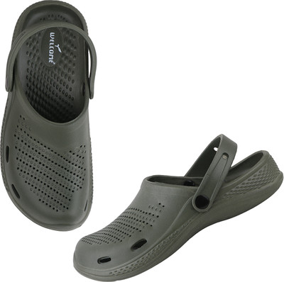 WELCOME Men Clogs(Olive , 7)