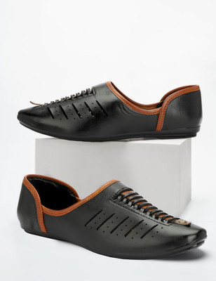 Empeno Stylish/Comfortable/Party Wear Mojaris For Men(Black , 10)