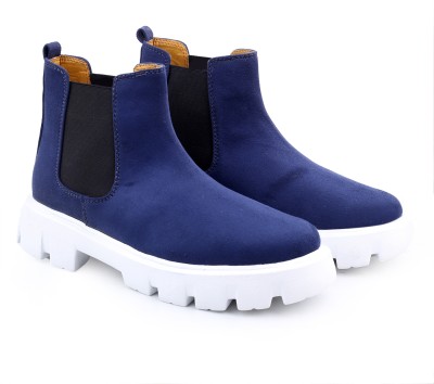 BXXY New Stylish Blue Casual Chelsea Boot And Ankle Boot For Men Casuals For Men(Blue)