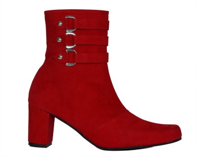 Aliya Boots For Women(Red)