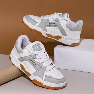 DUKE Sneakers For Men(Grey, White , 8)