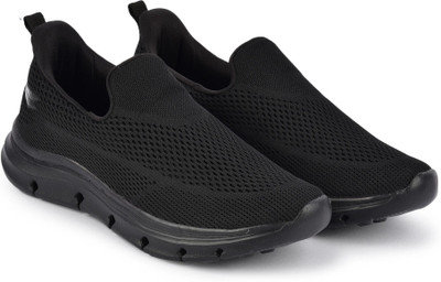 Acerok Global Men’s Lightweight Running & Jogging Shoes | EVA Sole & Air Mesh Upper Outdoors For Men(Black , 6)