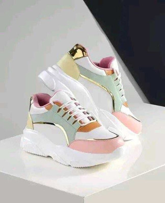TREADLY Stylish Casual Sports Shoe Sneakers Sneakers For Women(Multicolor , 7)