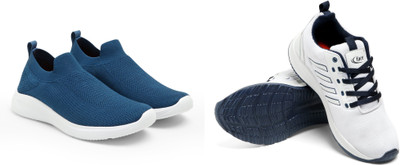 Face Stylish Sports Shoes for Men – Ideal for Running, Gym & Training Sneakers For Men(Blue, White , 6)