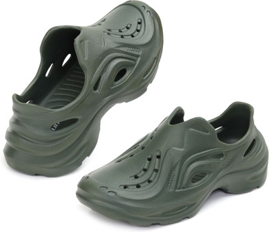 CIBEK Clogs For Men(Green , 6)
