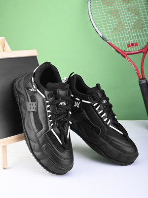 Walter Black Casual Sneakers For Men Sneakers For Men(Black , 10)