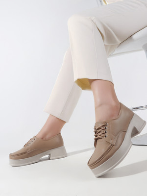 Colo Loafers for Womens Loafers For Women(Khaki , 4)