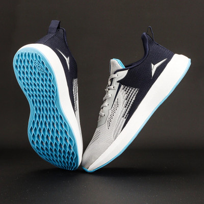 JQR Sports shoes, Running, Walking, Lightweight, Gym, Stylish Running Shoes For Men(Grey, Navy , 10)