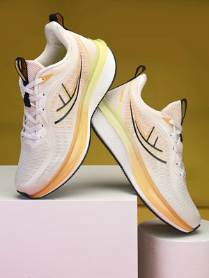 Abros JAWA Athleisure Cultured Round-Toe Shape & Hyperfuse Technology Walking Shoes For Men(Beige , 8)