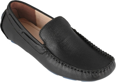 TZARO Driving Shoes For Men(Black , 6)