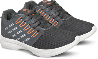 SKYTRIP 5023-D-Grey/Orange-7 Running Shoes For Men(Grey, Orange , 7)