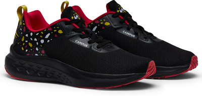 CAMPUS EXOTIC Women's Sports Shoes | Cushioned Memory Foam Insole | Mesh Upper |Lace-Up Training & Gym Shoes For Women(Black , 8)