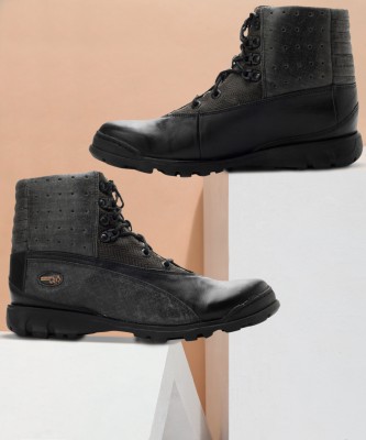 WOODLAND Men Boots For Men(Black, Grey)