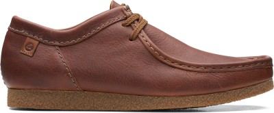 CLARKS Shacre II Run Tan Tumbled Casuals For Men(Tan , 10)