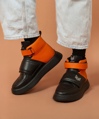 BIG FOX Comfy Street Style Fashion Sneakers For Men(Orange , 11)